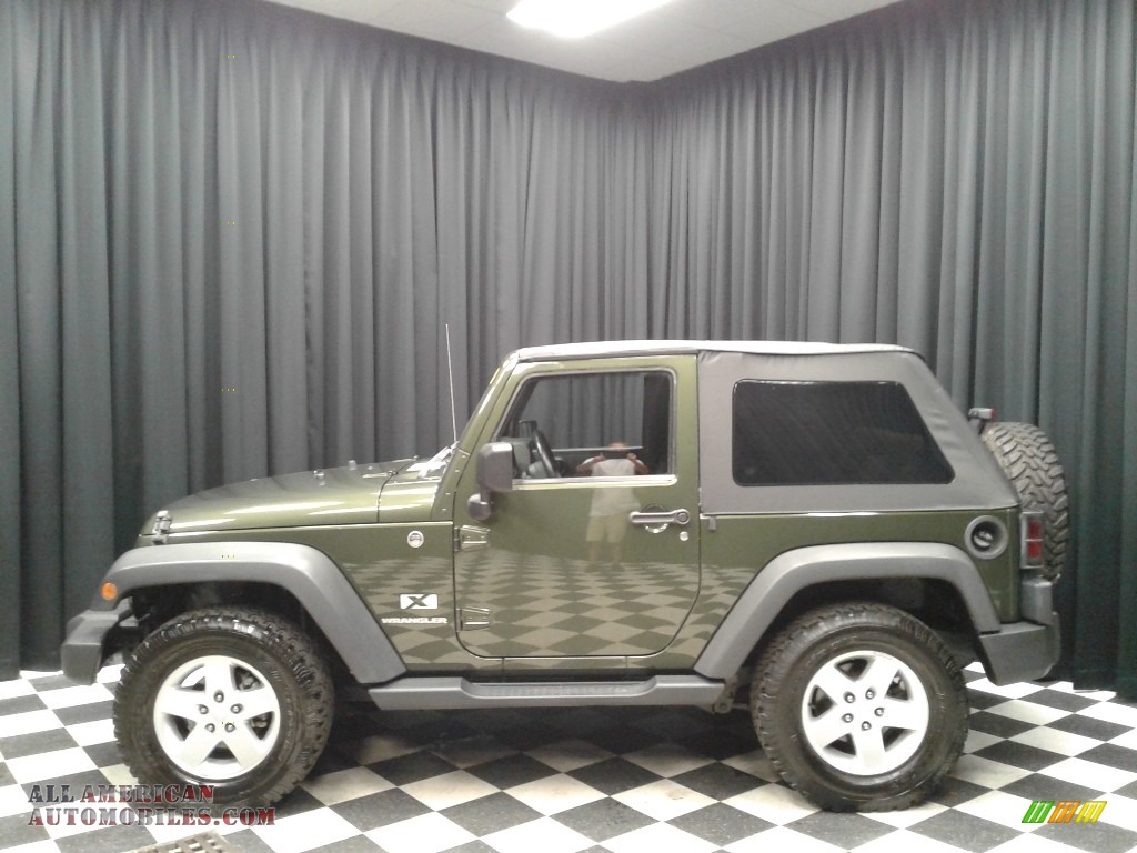 2008 Wrangler X 4x4 - Jeep Green Metallic / Dark Slate Gray/Medium Slate Gray photo #1