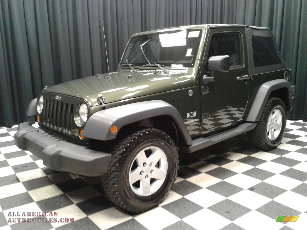 2008 Wrangler X 4x4 - Jeep Green Metallic / Dark Slate Gray/Medium Slate Gray photo #2