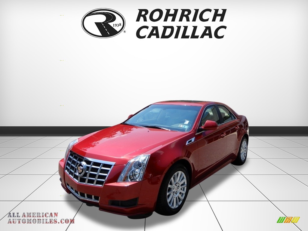 Crystal Red Tintcoat / Light Titanium/Ebony Cadillac CTS 4 3.0 AWD Sedan