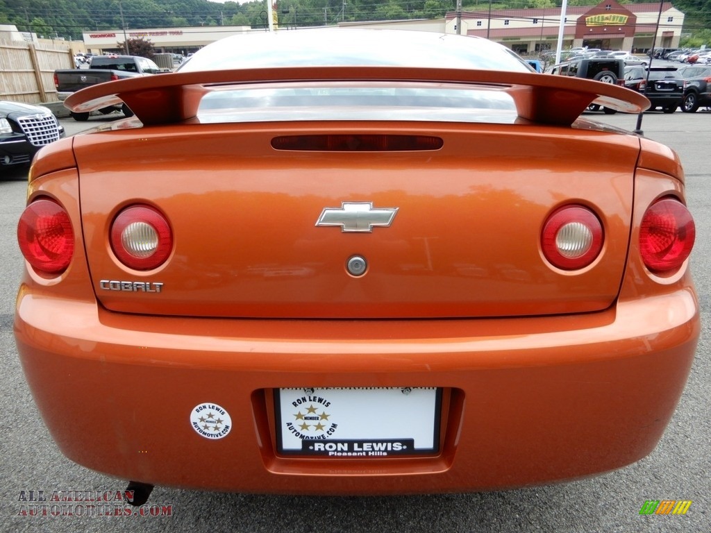 2007 Cobalt LS Coupe - Sunburst Orange Metallic / Gray photo #4