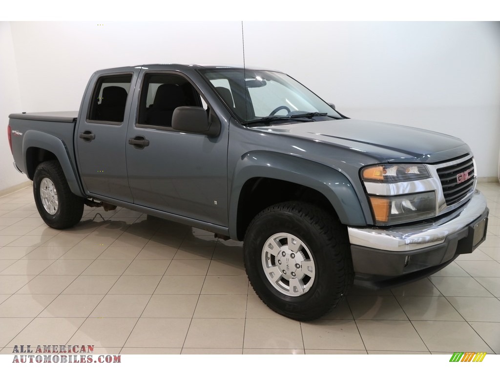 2007 Canyon SLE Crew Cab 4x4 - Stealth Gray Metallic / Dark Pewter photo #1