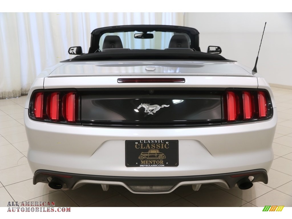 2017 Mustang EcoBoost Premium Convertible - Ingot Silver / Ebony photo #19