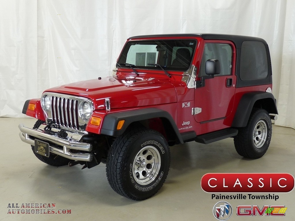 2005 Wrangler X 4x4 - Flame Red / Dark Slate Gray photo #1