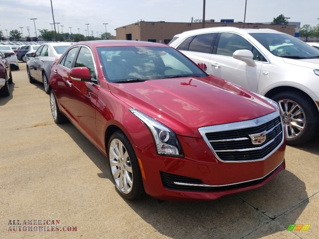 Red Obsession Tintcoat / Light Neutral/Jet Black Cadillac ATS Luxury AWD