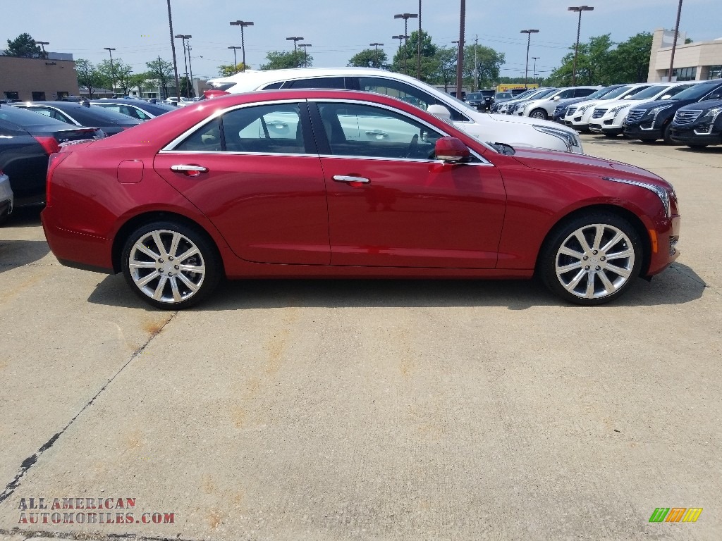 2018 ATS Luxury AWD - Red Obsession Tintcoat / Light Neutral/Jet Black photo #2