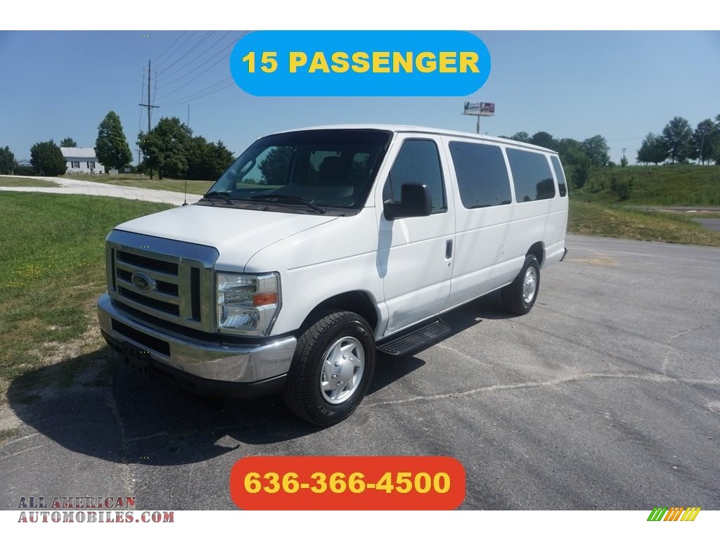 2013 E Series Van E350 XLT Extended Passenger - Oxford White / Medium Flint photo #1