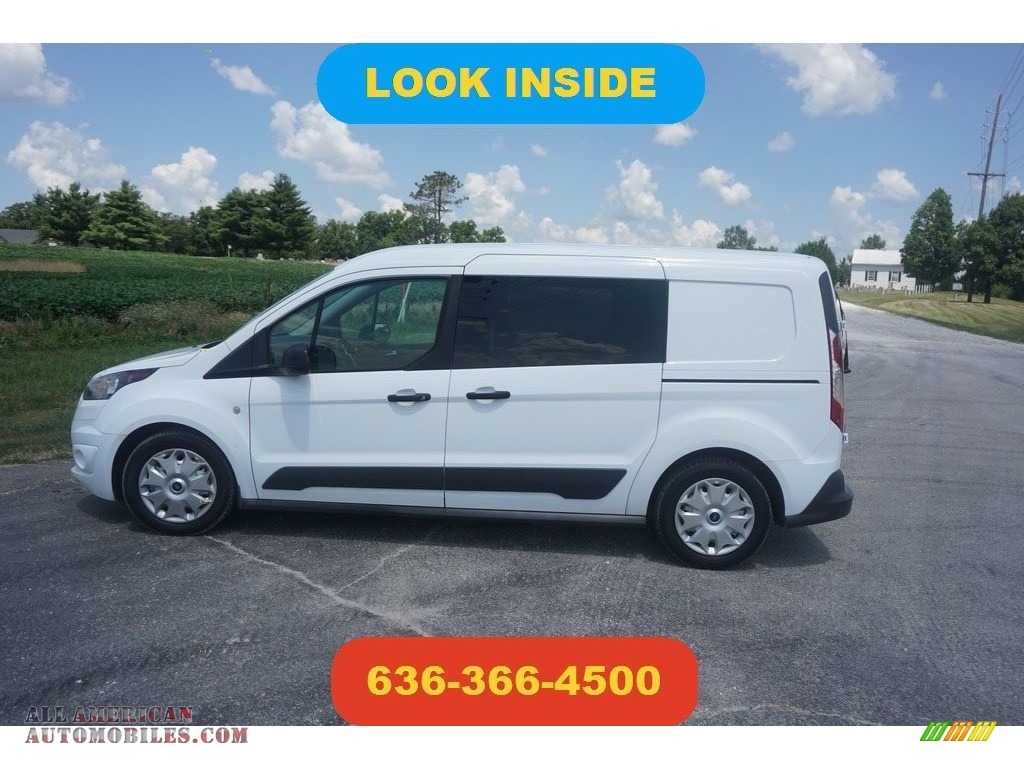 Frozen White / Medium Stone Ford Transit Connect XLT Van