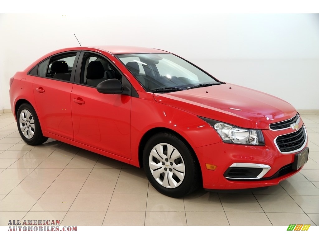 Red Hot / Jet Black/Medium Titanium Chevrolet Cruze LS