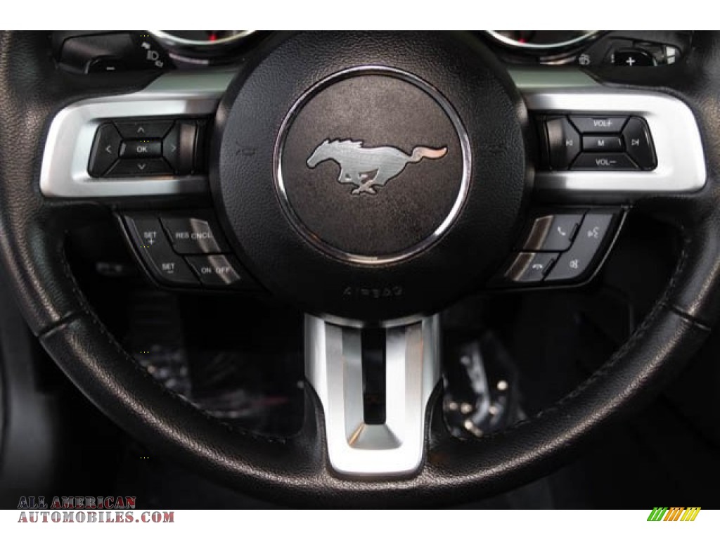 2015 Mustang EcoBoost Coupe - Oxford White / 50 Years Raven Black photo #14