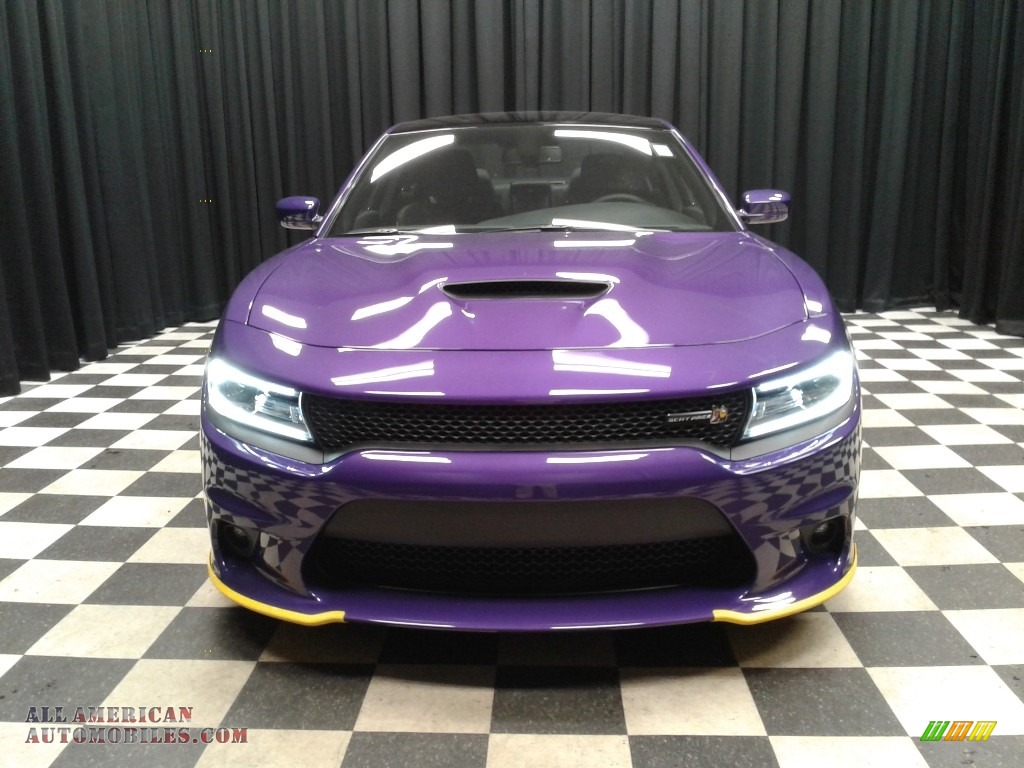 2018 Charger R/T Scat Pack - Plum Crazy Pearl / Black photo #3