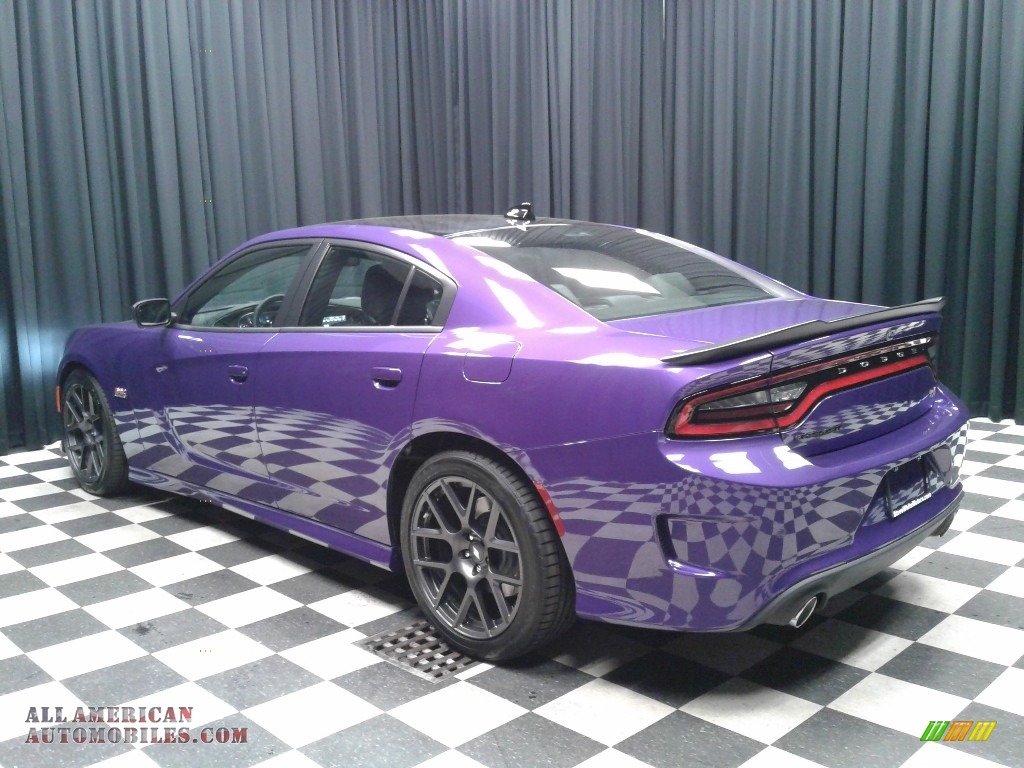 2018 Charger R/T Scat Pack - Plum Crazy Pearl / Black photo #8