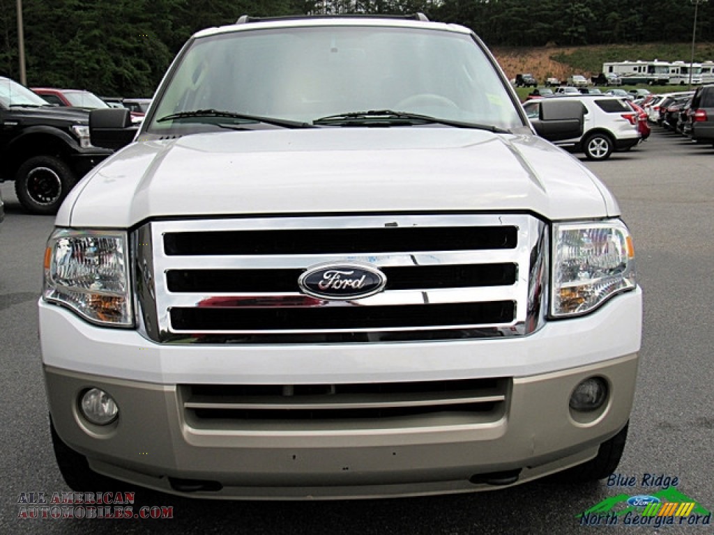 2007 Expedition Eddie Bauer 4x4 - Oxford White / Charcoal Black/Camel photo #4
