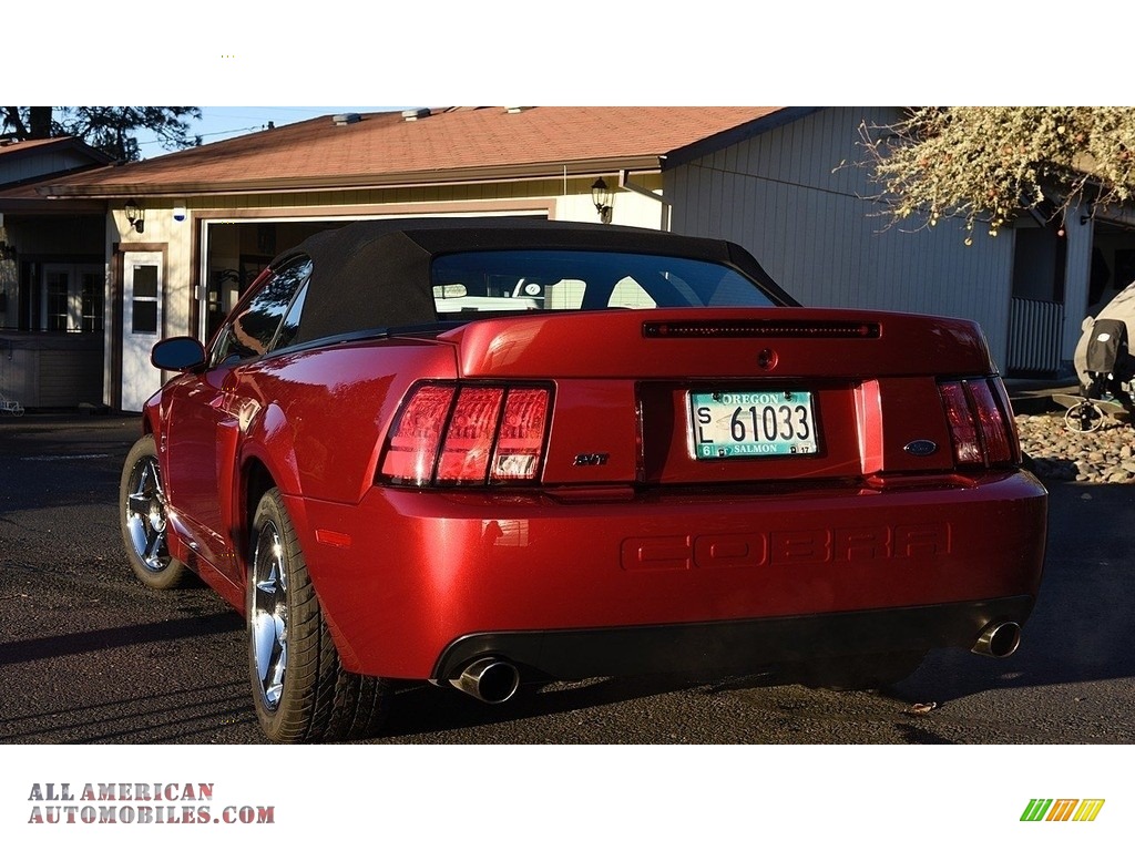 2003 Mustang Cobra Convertible - Redfire Metallic / Dark Charcoal/Medium Graphite photo #5