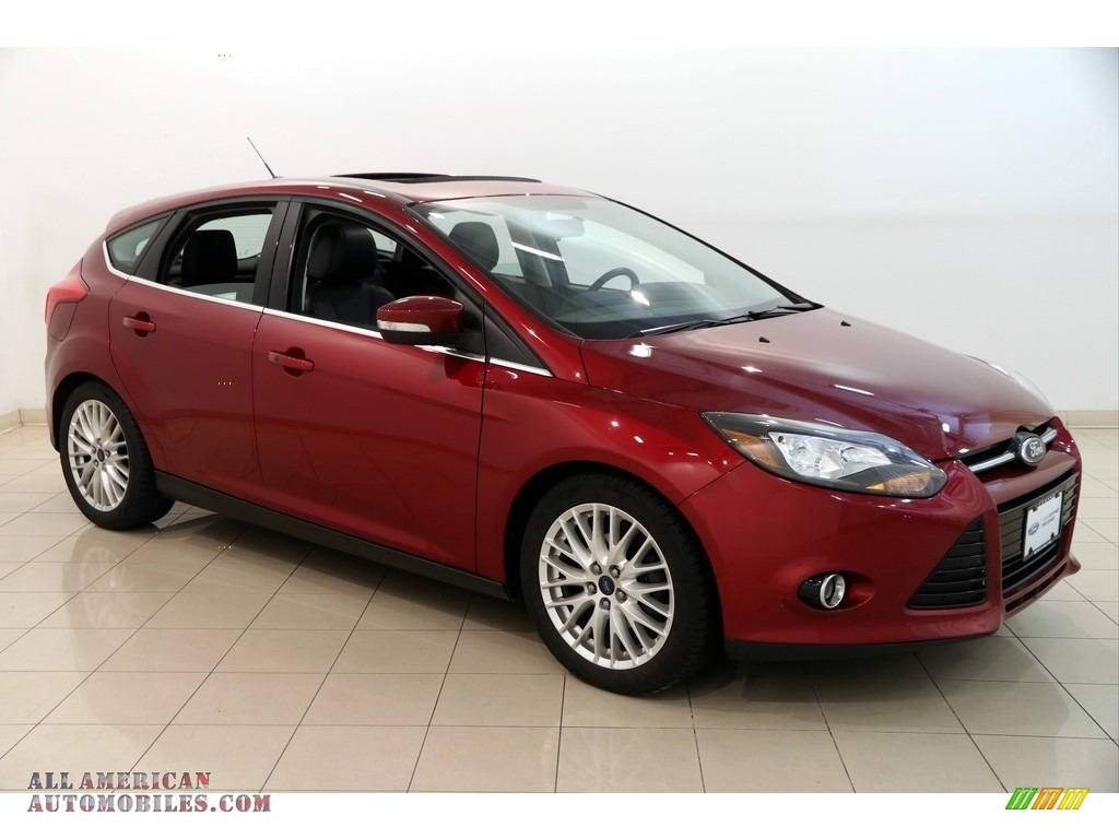 Ruby Red / Charcoal Black Ford Focus Titanium Hatchback