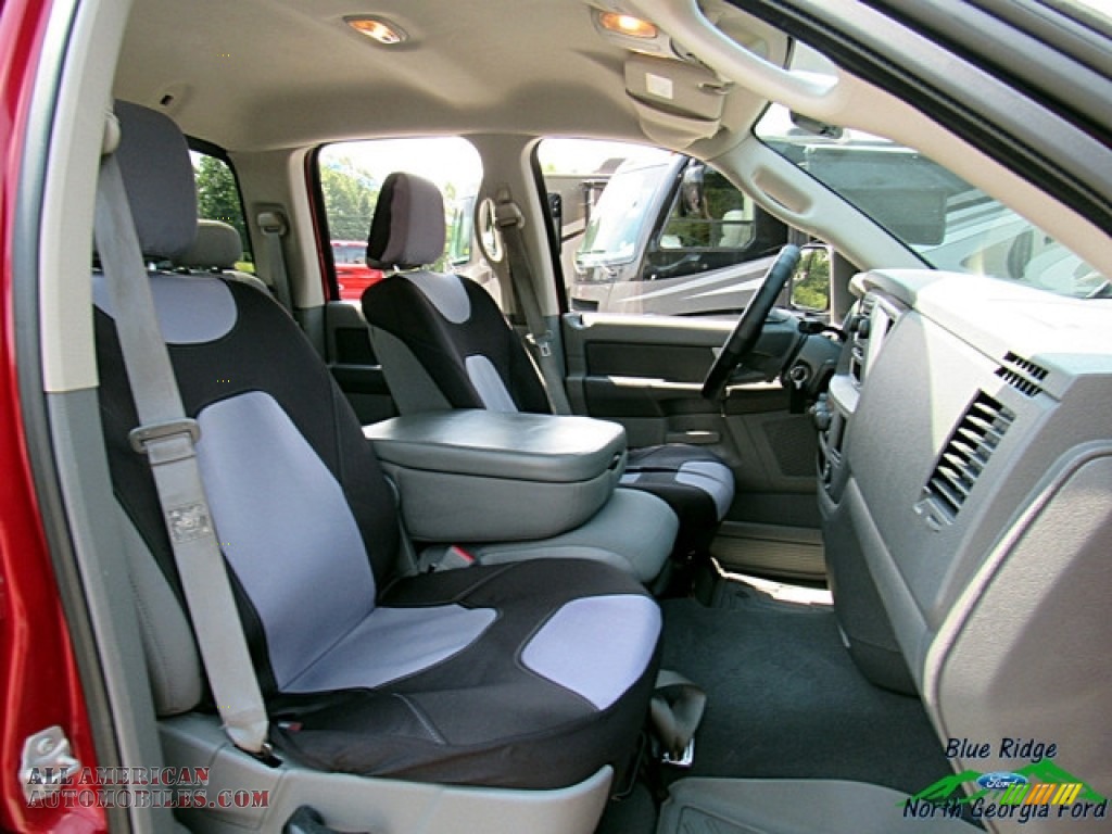 2007 Ram 1500 SLT Quad Cab 4x4 - Inferno Red Crystal Pearl / Medium Slate Gray photo #12