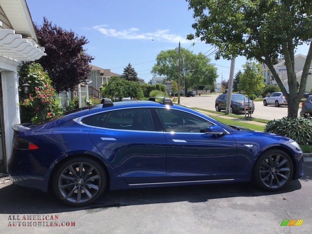 2016 Model S 60 - Deep Blue Metallic / Tan photo #12