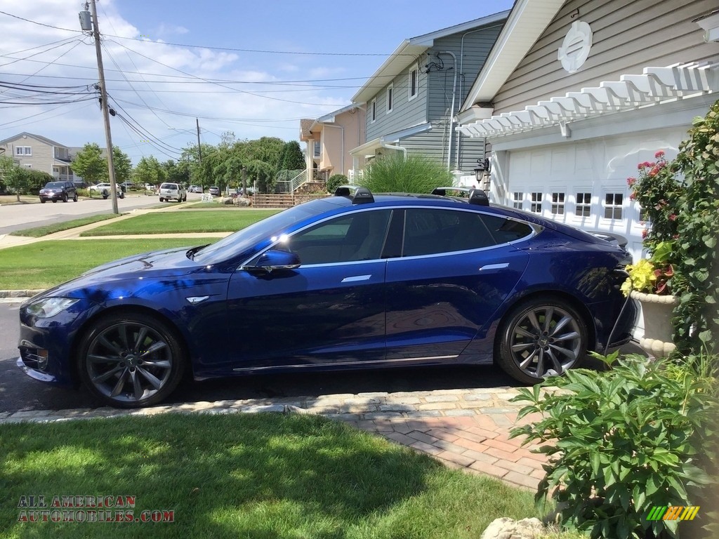 2016 Model S 60 - Deep Blue Metallic / Tan photo #16