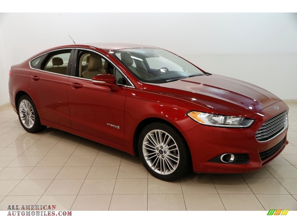 Ruby Red / Dune Ford Fusion Hybrid SE