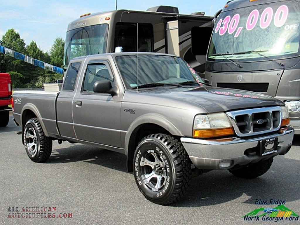 1999 Ranger XLT Extended Cab 4x4 - Medium Platinum Metallic / Medium Graphite photo #7