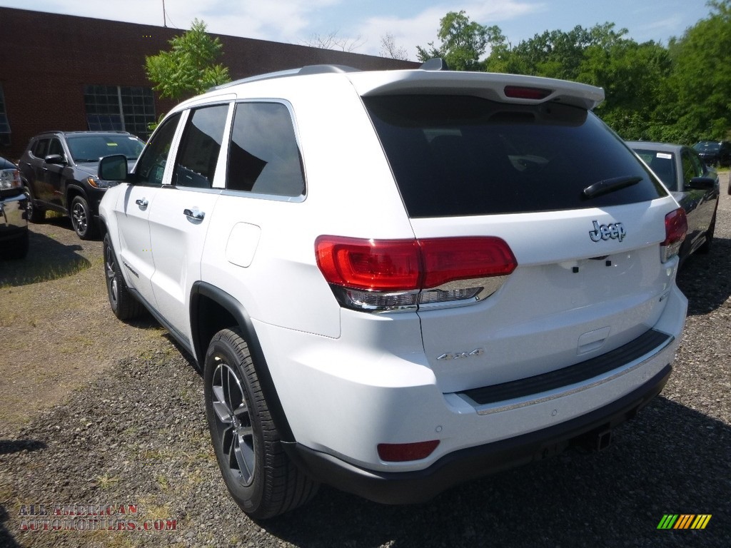 2018 Grand Cherokee Limited 4x4 - Bright White / Black/Light Frost Beige photo #3