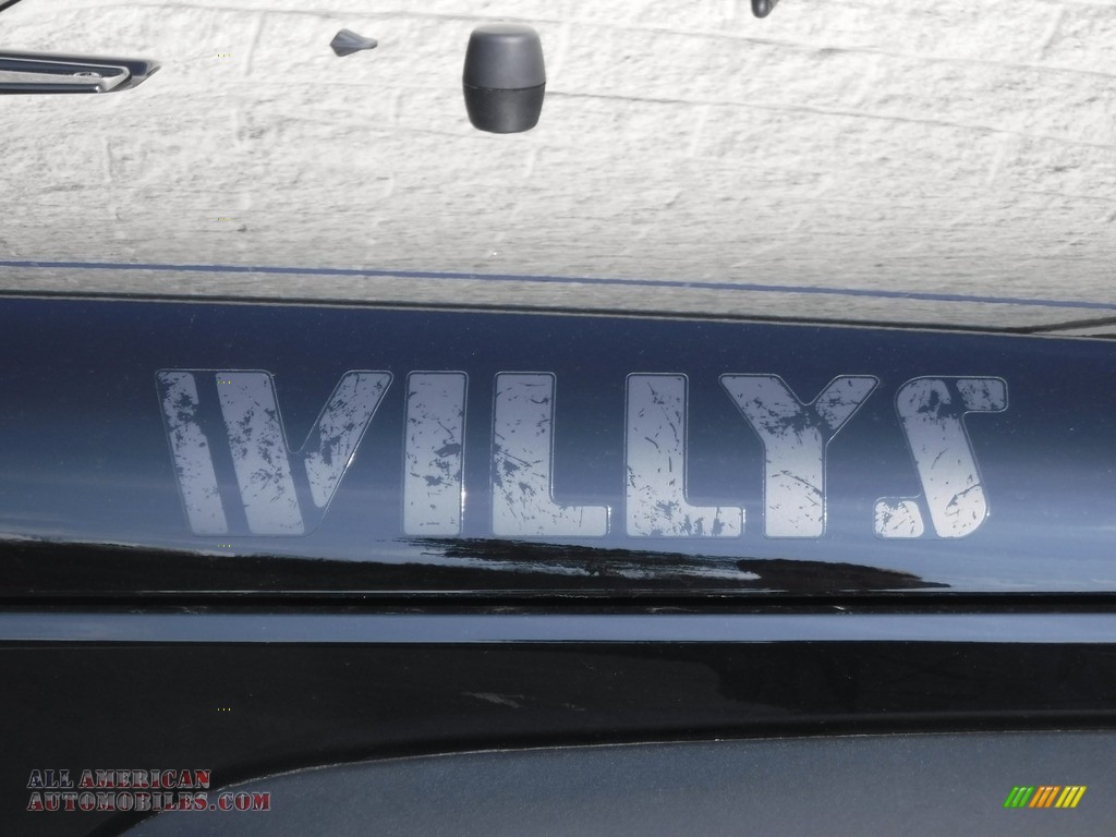 2017 Wrangler Willys Wheeler 4x4 - Black / Black photo #3