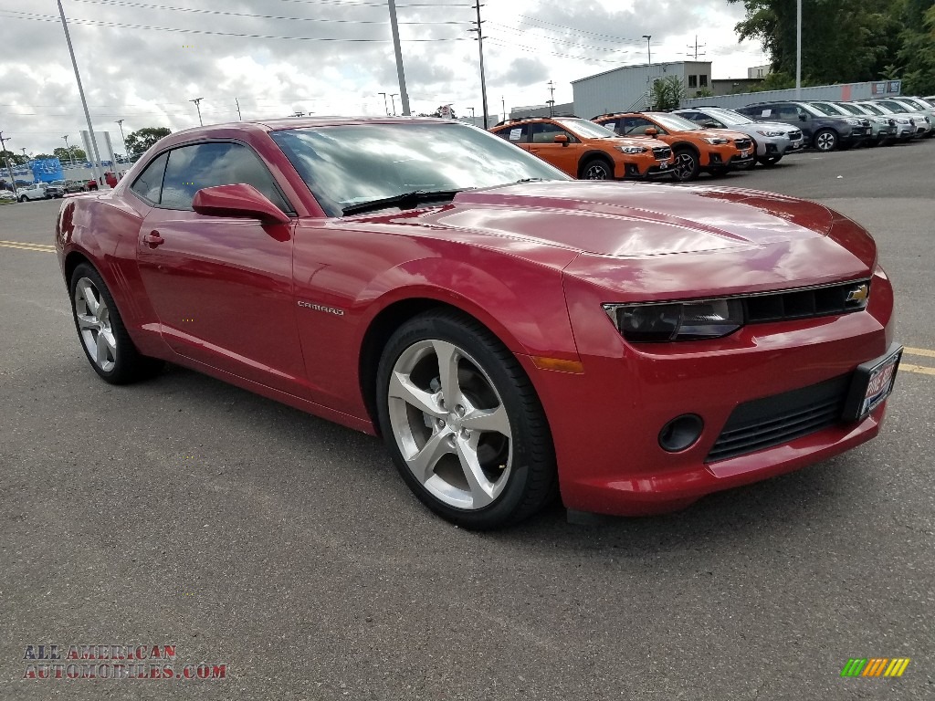 Crystal Red Tintcoat / Black Chevrolet Camaro LT Coupe
