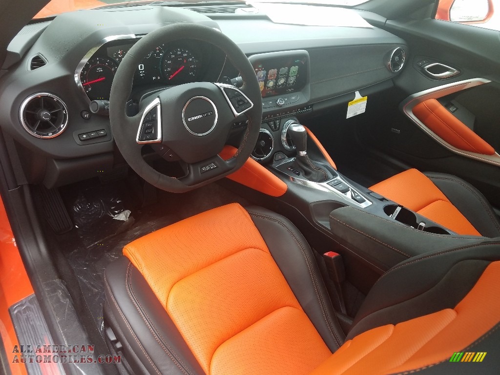 2018 Camaro LT Coupe Hot Wheels Package - Crush (Orange) / Jet Black/Orange Accents photo #7
