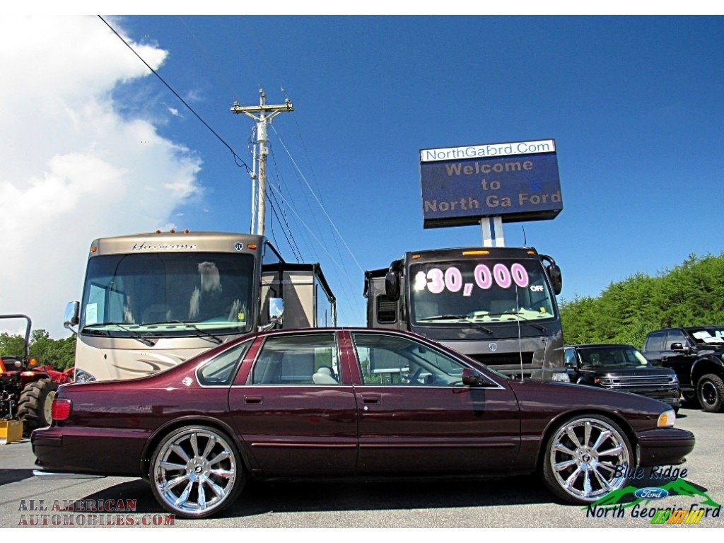 1996 Impala SS - Dark Cherry Metallic / Gray photo #6