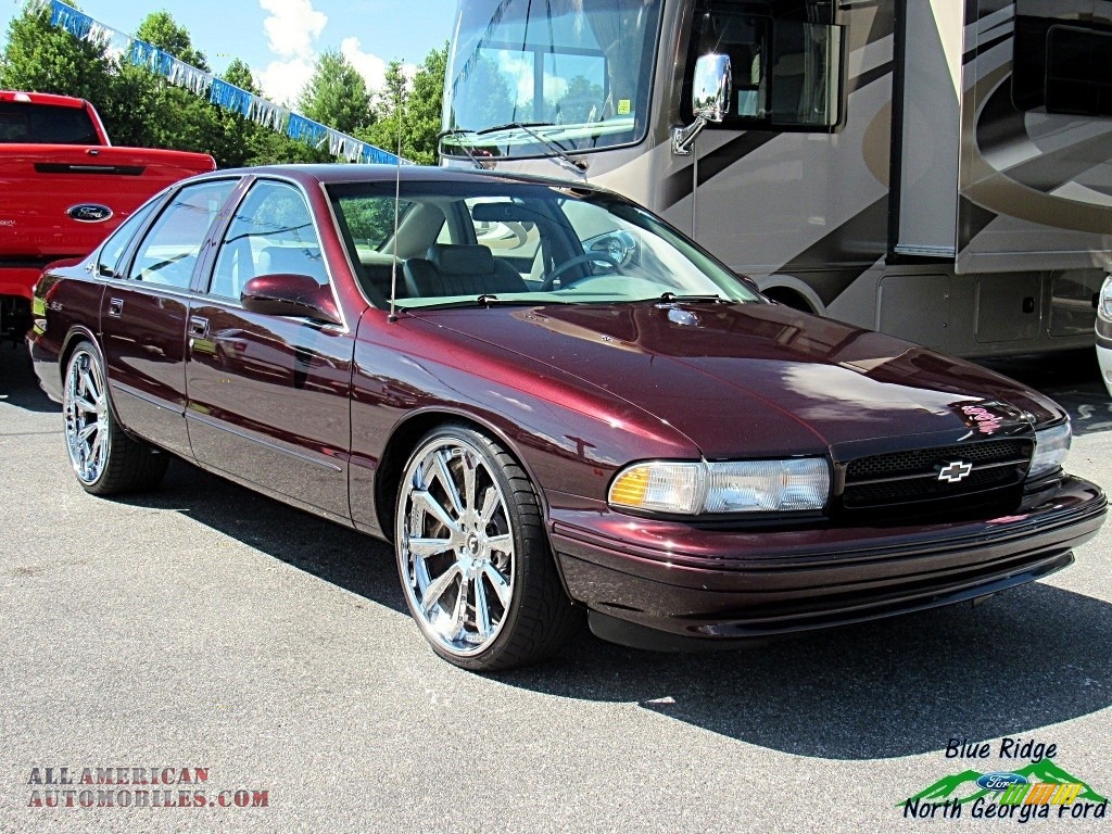 1996 Impala SS - Dark Cherry Metallic / Gray photo #7