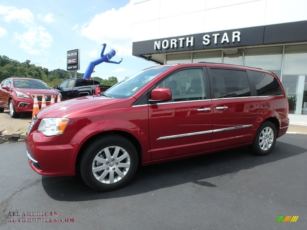 Deep Cherry Red Crystal Pearl / Black/Light Graystone Chrysler Town & Country Touring