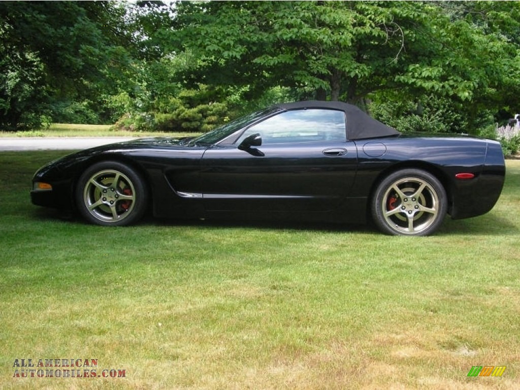 2004 Corvette Convertible - Black / Black photo #7
