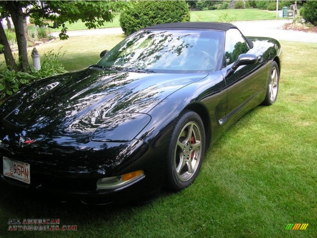 2004 Corvette Convertible - Black / Black photo #11