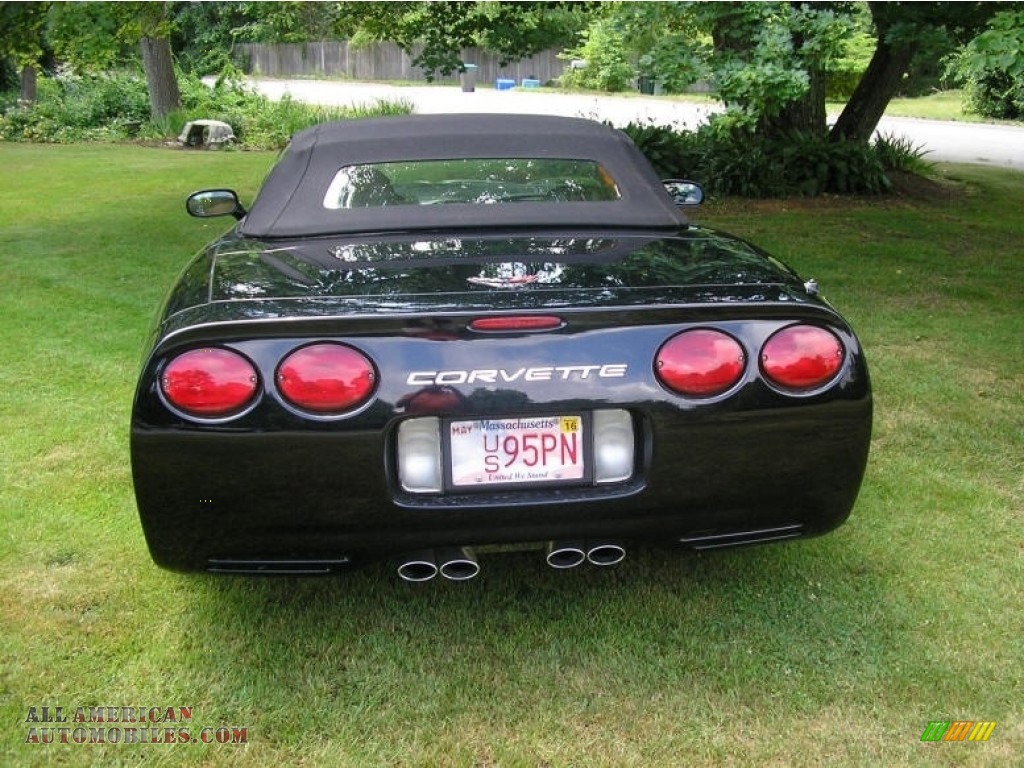 2004 Corvette Convertible - Black / Black photo #15