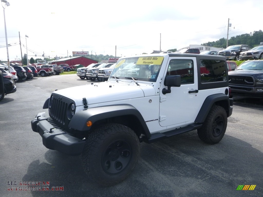 Bright White / Black Jeep Wrangler Sport 4x4