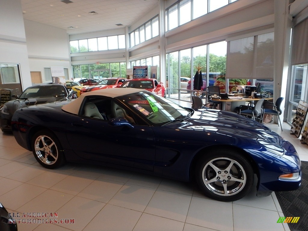 2004 Corvette Convertible - LeMans Blue Metallic / Shale photo #12