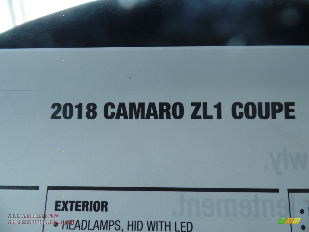2018 Camaro ZL1 Coupe - Nightfall Gray Metallic / Jet Black photo #51
