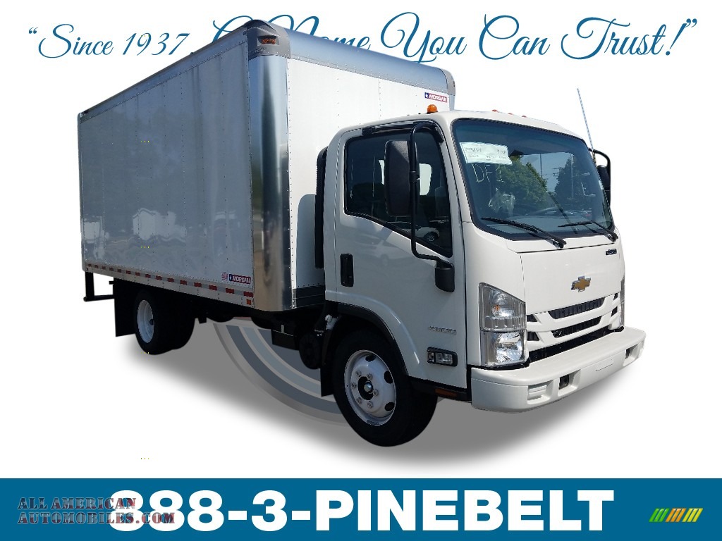 2018 Low Cab Forward 4500 Moving Truck - Summit White / Pewter photo #1