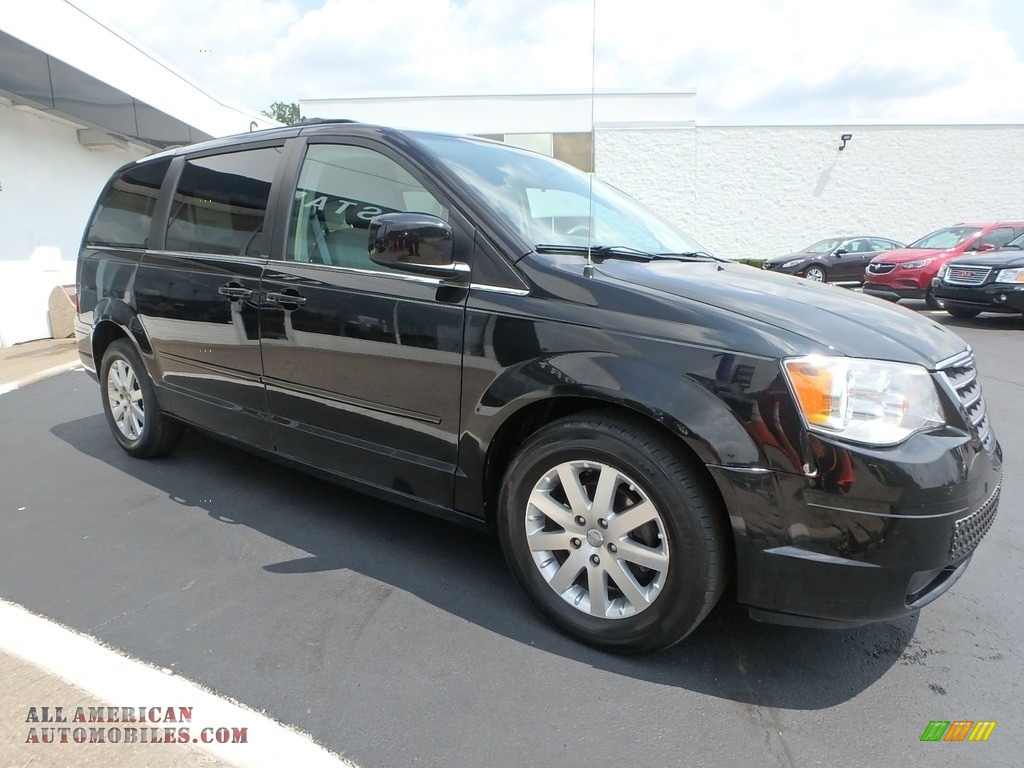 2008 Town & Country Touring - Brilliant Black Crystal Pearlcoat / Medium Slate Gray/Light Shale photo #3