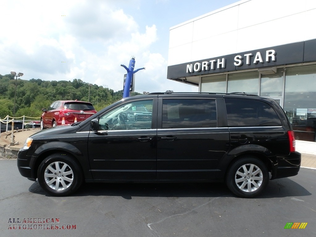 2008 Town & Country Touring - Brilliant Black Crystal Pearlcoat / Medium Slate Gray/Light Shale photo #13