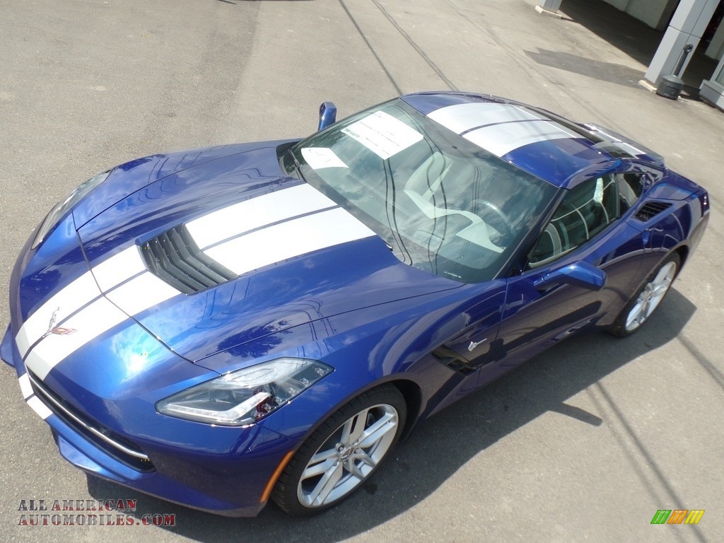 2019 Corvette Stingray Coupe - Admiral Blue Metallic / Gray photo #3