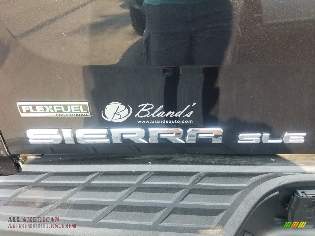 2012 Sierra 1500 SLE Extended Cab 4x4 - Carbon Black Metallic / Ebony photo #33
