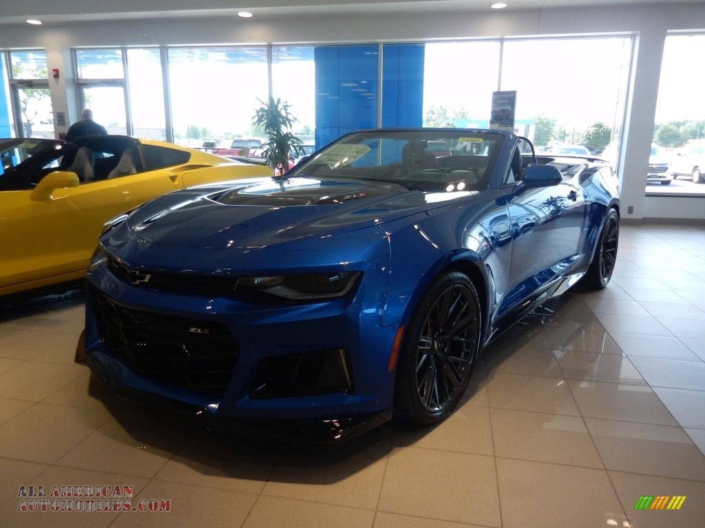 Hyper Blue Metallic / Jet Black Chevrolet Camaro ZL1 Convertible