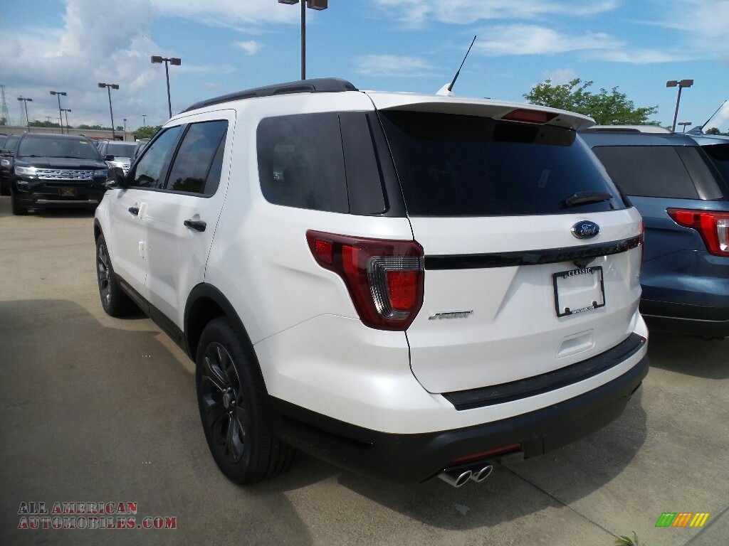2018 Explorer Sport 4WD - White Platinum / Ebony Black photo #3