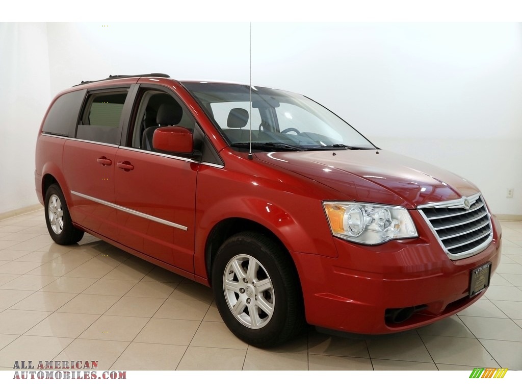 Inferno Red Crystal Pearl / Medium Slate Gray/Light Shale Chrysler Town & Country Touring