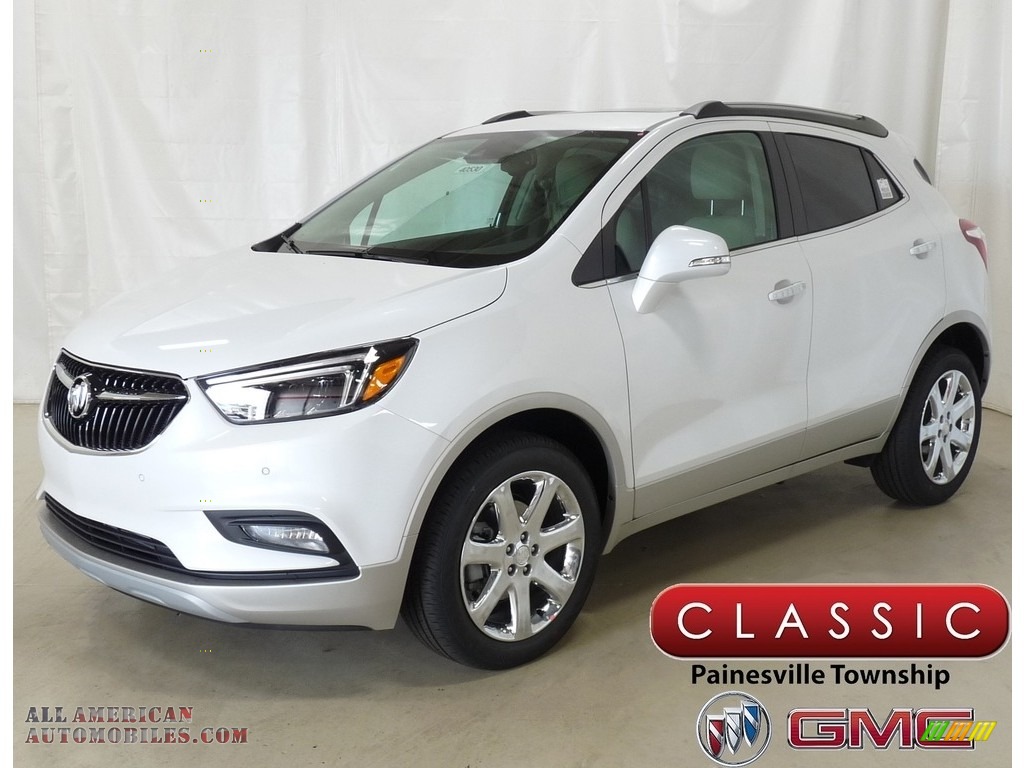White Frost Tricoat / Shale Buick Encore Essence AWD