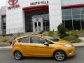 Ford Fiesta SES Hatchback Yellow Blaze Metallic Tri-Coat photo #2