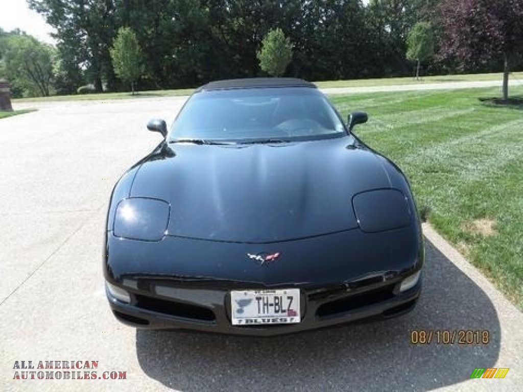 2004 Corvette Convertible - Black / Black photo #17
