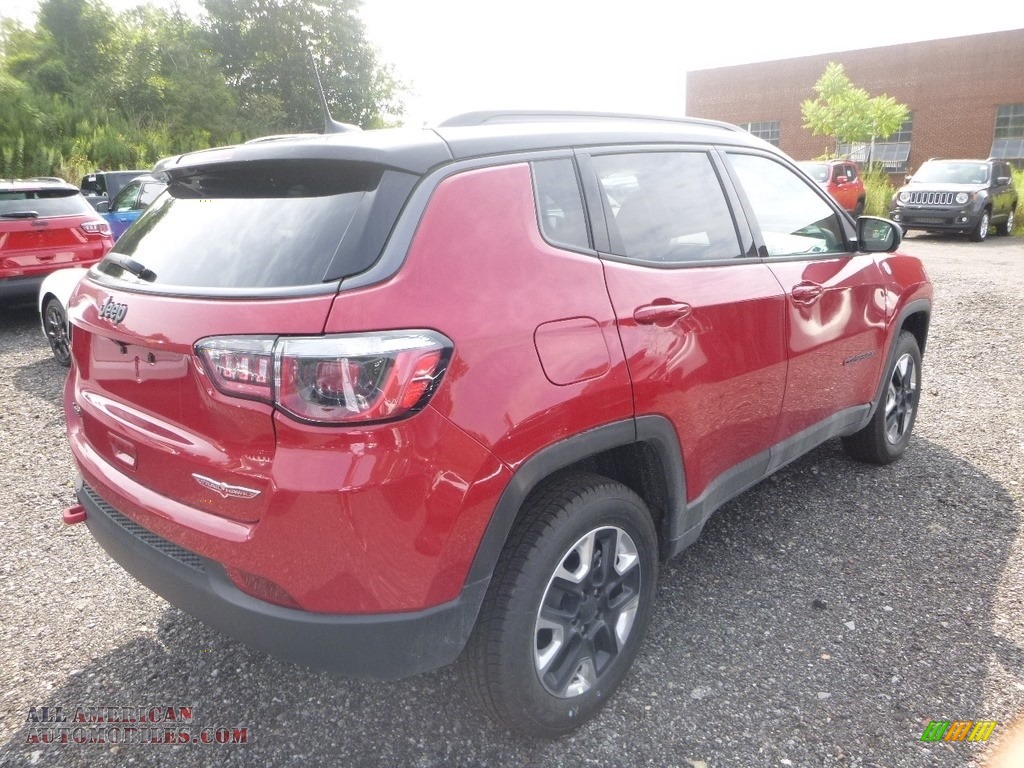 2018 Compass Trailhawk 4x4 - Redline Pearl / Black/Ruby Red photo #4