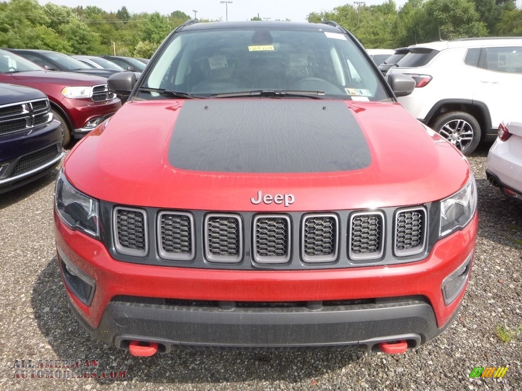 2018 Compass Trailhawk 4x4 - Redline Pearl / Black/Ruby Red photo #6