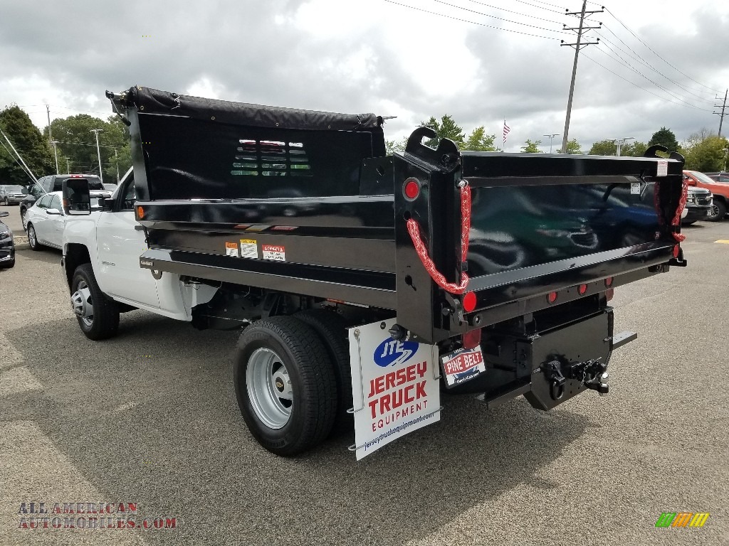 2019 Silverado 3500HD Work Truck Regular Cab 4x4 Dump Truck - Summit White / Dark Ash/Jet Black photo #4